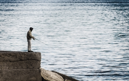 The fishermanの写真素材