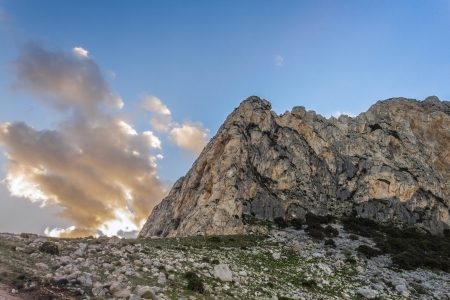 Rocks mountain in Sicilyの写真素材
