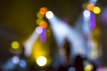 A stage during the show became almost abstract from the shot of blurred lights.の写真素材