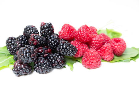 Strawberries and berries. It is a good and fresh fruit that contains few sugars.の写真素材