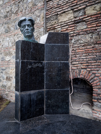 Grave of Kote Marjanishvili in the Mtatsminda Pantheon, Tbilisi, Georgia  Marjanishvili was a famous Georgian theater director のeditorial素材