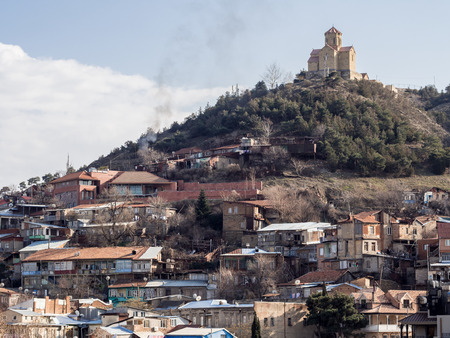 The old town of Tbilisi, the capital of Georgia  The old town is famous for its typical colorful...