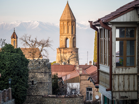 Sighnaghi - the capital of the wine region Kakheti in Georgia, Caucasus CAMERAの写真素材
