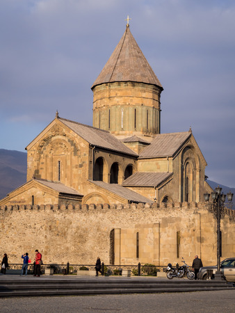 Svetitskhoveli Cathedral in Mtskheta  Mtskheta is the historical capital of Georgia located 20 km...