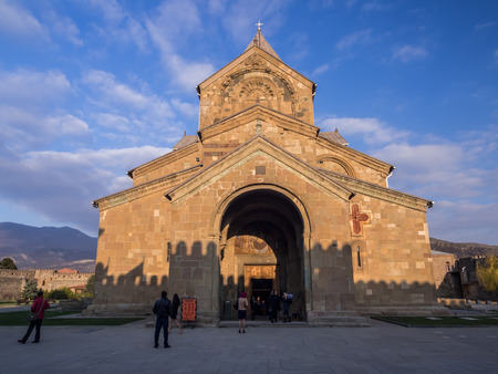 Svetitskhoveli Cathedral in Mtskheta  Mtskheta is the historical capital of Georgia located 20 km from Tbilisi のeditorial素材