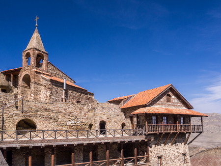 David Gareja, a rock-hewn Georgian Orthodox monastery complex located in the Kakheti region, Georgia の写真素材