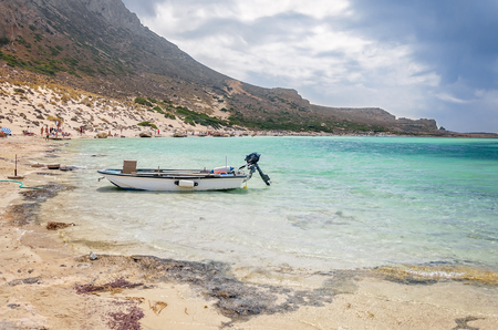 Balos Beach with beautiful lagoon - Crete in Greeceの写真素材