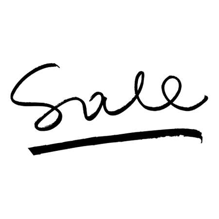 Sale hand lettering, isolated on white background.のイラスト素材