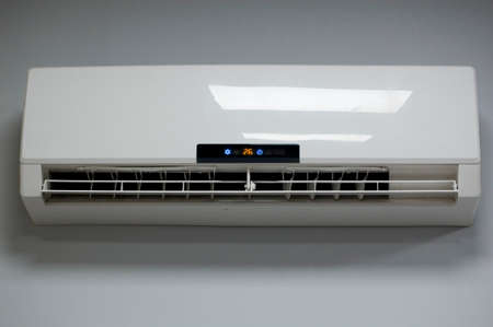 Air conditioner on white background.