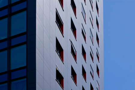 Architectural details of modern residental building.