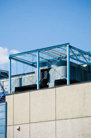 Roof ventilation ducts with galvanized steel coating.の写真素材