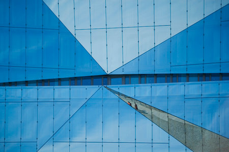 Berlin, Germany - July 13, 2023: View of the Cube Berlin office building.のeditorial素材