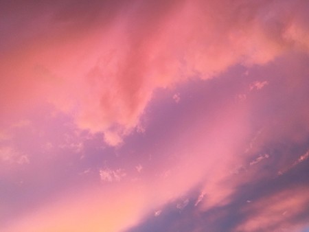 Summer Pink Skyの写真素材