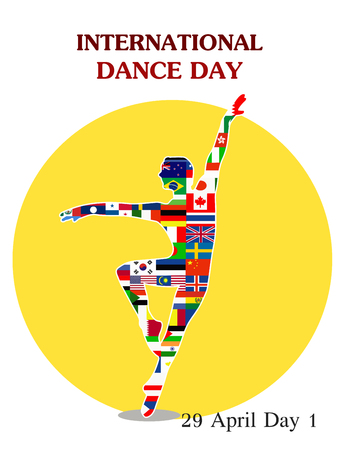Vector Illustration of International Dance Dayのイラスト素材