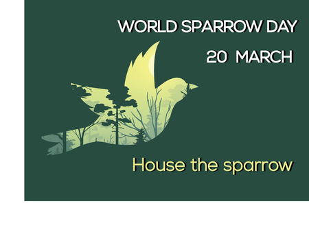 Mar_20_World Sparrow Day-1のイラスト素材