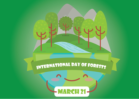 Mar_21_International Day of Forests-2のイラスト素材