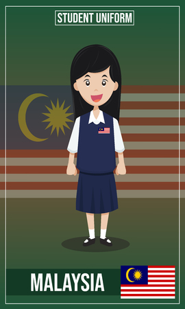 Vector illustration of Student costume of The worldのイラスト素材