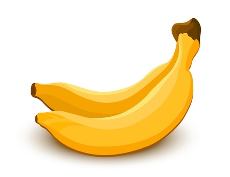 Bananas icon. Fruit and vegetable collectionのイラスト素材