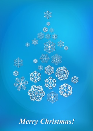Christmas background with snowflakes for winter designのイラスト素材