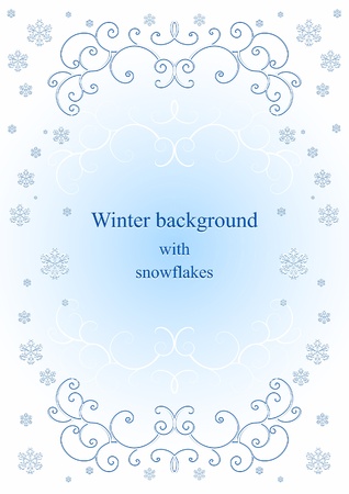 Abstract winter backgroundのイラスト素材