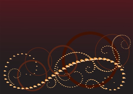 Abstract background with gold dotted patternのイラスト素材
