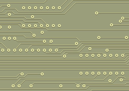 Fragment of circuit board, technological backgroundのイラスト素材
