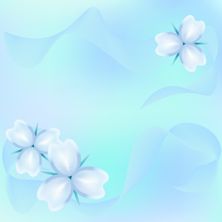 Abstract floral background in light colorsのイラスト素材