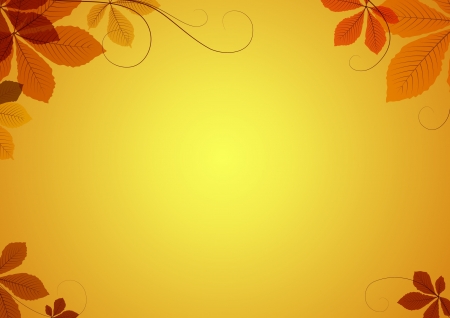 Abstract autumn background with chestnut leavesのイラスト素材
