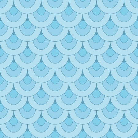 Blue scale, abstract seamless patternのイラスト素材