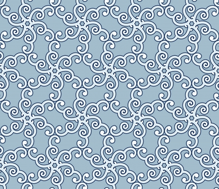 Curly lace, seamless pattern for winter designのイラスト素材
