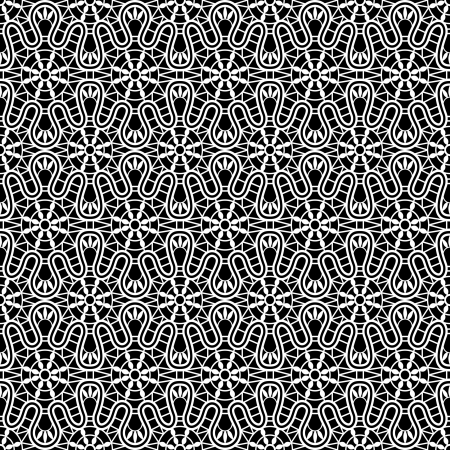 Lace pattern, seamless texture on black backgroundのイラスト素材