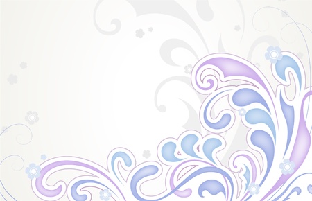 Abstract floral background in pastel colorsのイラスト素材