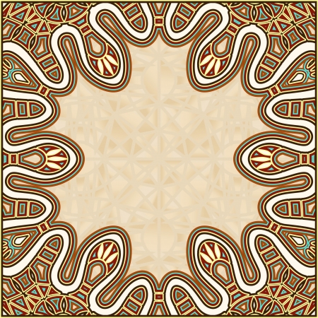 Ornamental decorative colorful frame backgroundのイラスト素材