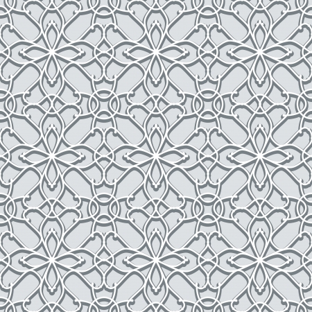 Abstract lace, grey seamless patternのイラスト素材