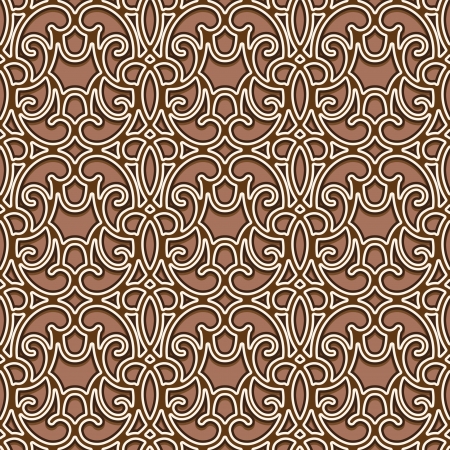 Abstract seamless pattern, gold lattice ornamentのイラスト素材