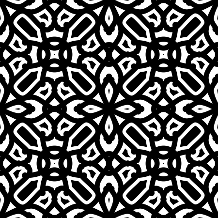 Black and white seamless patternのイラスト素材
