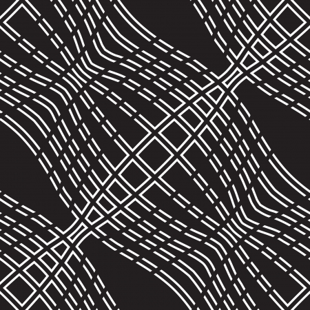 Abstract seamless pattern with wavy dotted linesのイラスト素材