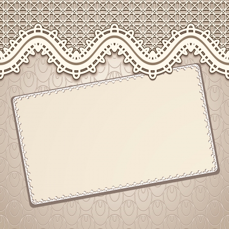 Old lace background, vintage invitation designのイラスト素材