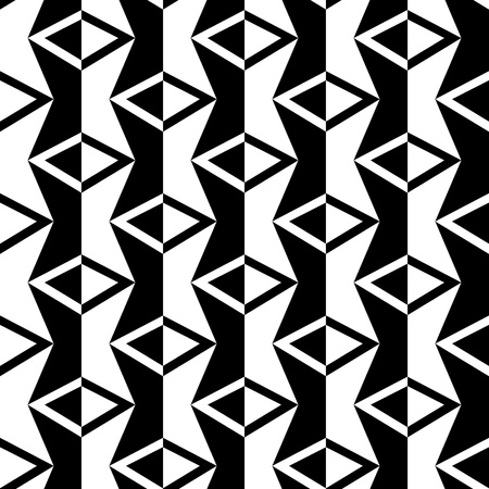 Abstract black and white background, seamless patternのイラスト素材