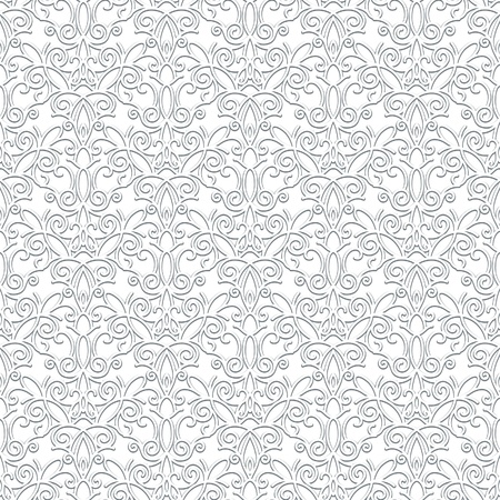 White lace texture, vintage seamless patternのイラスト素材