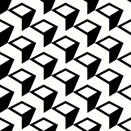 Abstract black and white seamless patternのイラスト素材