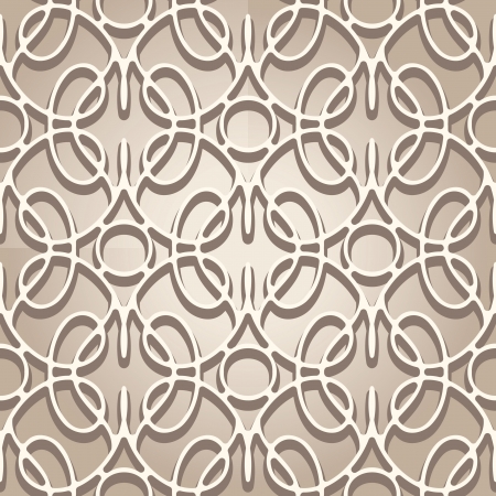Abstract beige lace texture, seamless patternのイラスト素材