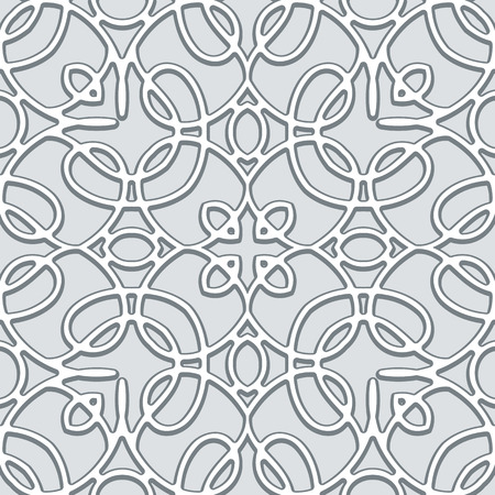 Grey lace background, seamless patternのイラスト素材