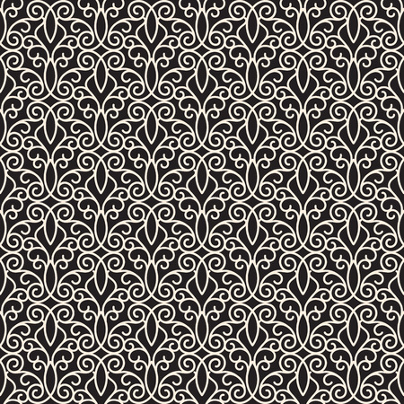 Abstract swirly seamless pattern, elegant lace ornamentのイラスト素材