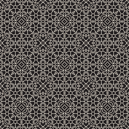 Abstract seamless pattern, swirly lace textureのイラスト素材