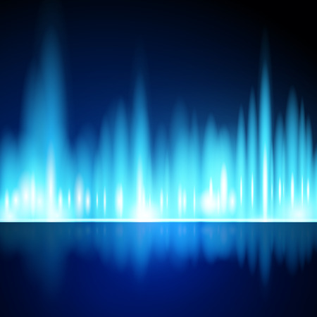 Abstract background, aurora borealis lightsのイラスト素材