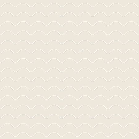 Abstract wavy seamless pattern, white ornamental backgroundのイラスト素材