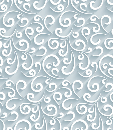 Abstract background with paper swirls, seamless patternのイラスト素材