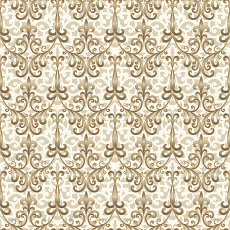 Abstract seamless pattern, vintage gold background, ornamental golden textureのイラスト素材