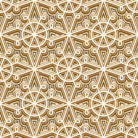 Abstract seamless pattern, vintage gold background, ornamental golden textureのイラスト素材